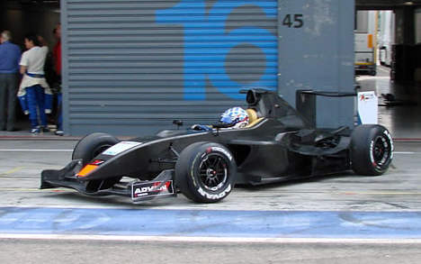 Kasper Andersen på Monza i en Formula Master.